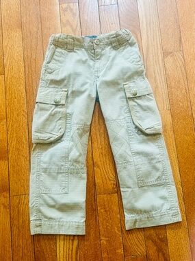 Polo Ralph Lauren Boys Khaki Cargo Pants Adjustable Waist Size 3T